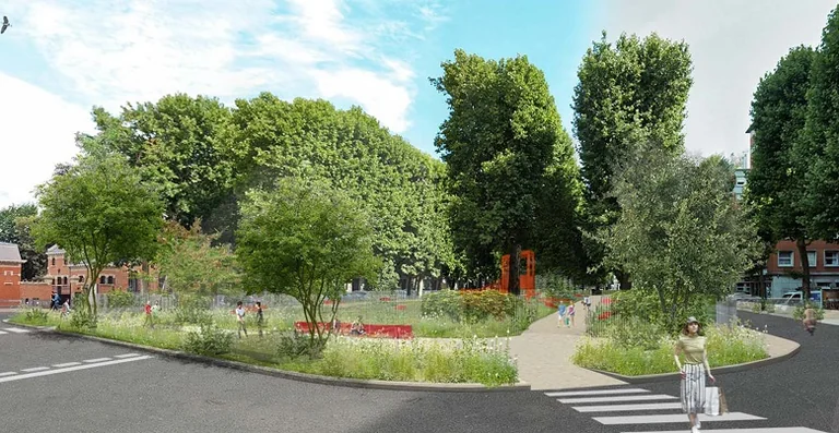 À Lille, une place change d’usage avec moins d’auto