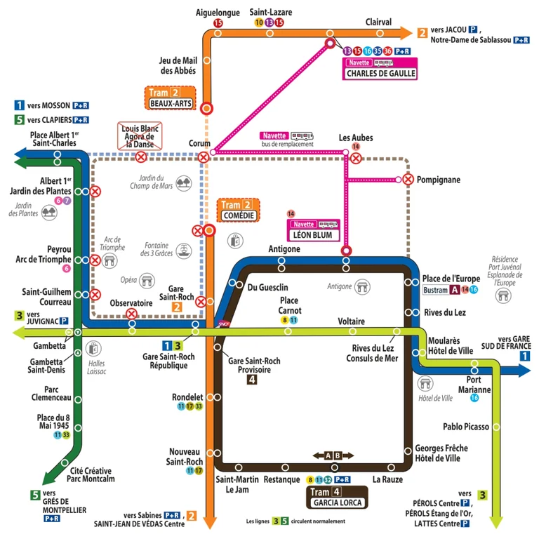 À Montpellier, des trajets de tram à revoir cet été