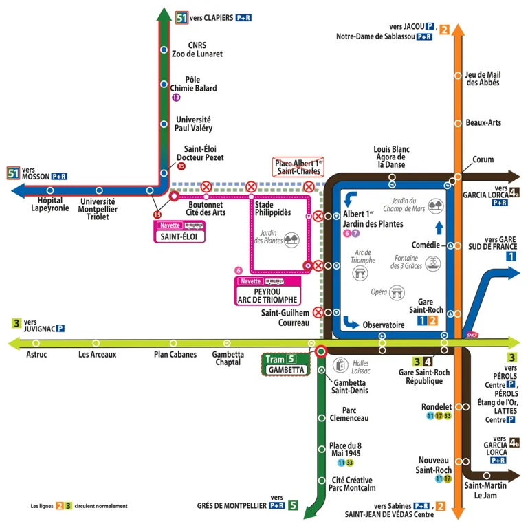 À Montpellier, des trajets de tram à revoir cet été