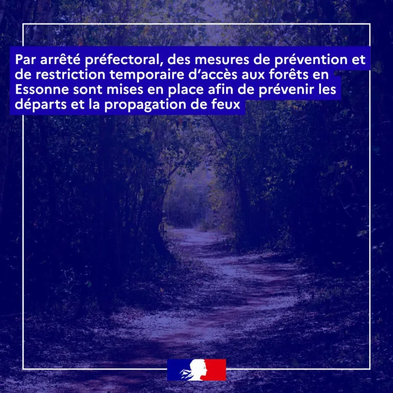 À Épinay-sous-Sénart, les forêts restent fermées jusqu’au 30 juillet