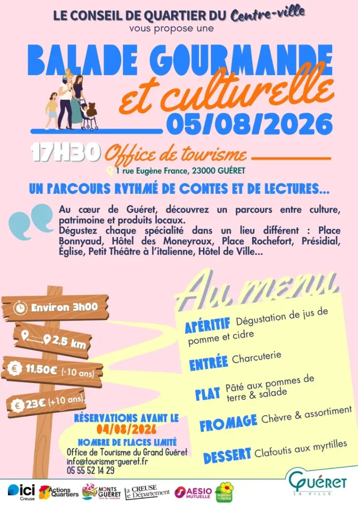 À Guéret, une balade gourmande à réserver vite