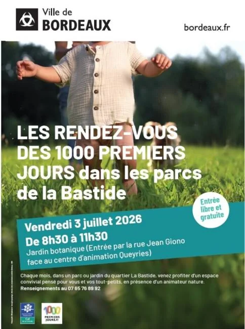 Bordeaux : matinée gratuite au jardin pour les 0-4 ans