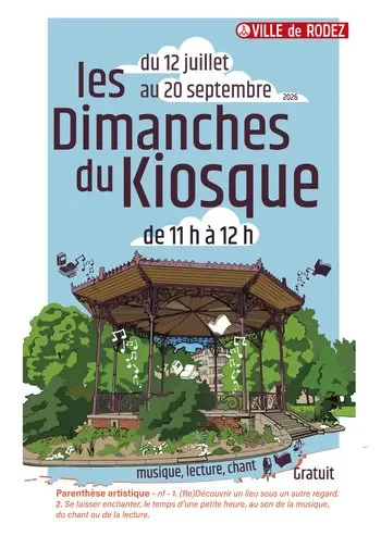 Les Dimanches du Kiosque gratuits à Rodez le 26 juillet