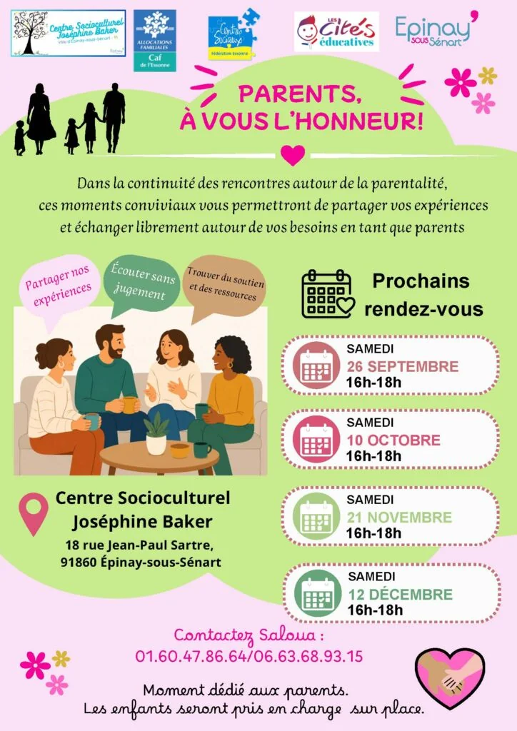 À Épinay-sous-Sénart, un atelier gratuit pour les parents