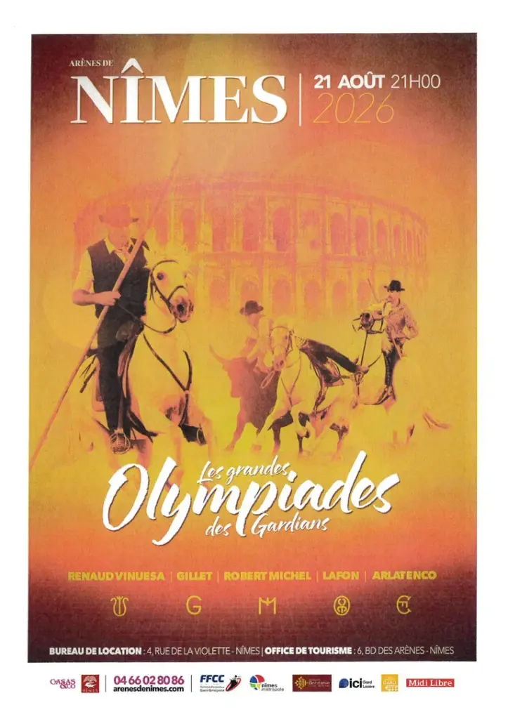 Grandes Olympiades des Gardians : le programme du 21 août à Nîmes: ce qu'il faut retenir