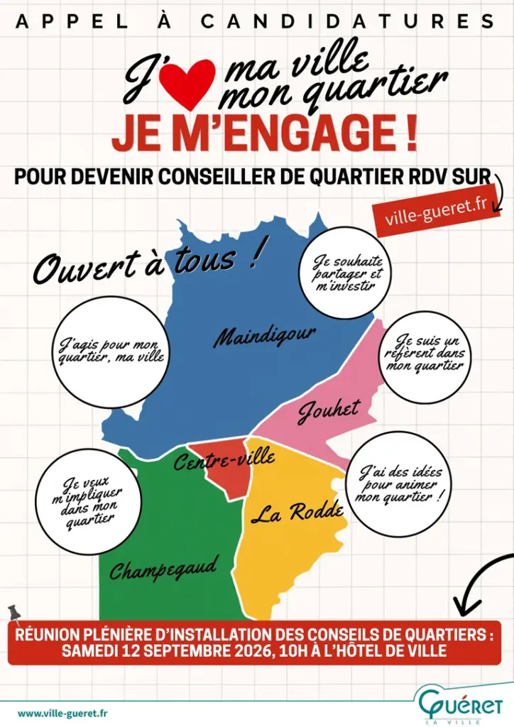 Guéret : agir dans son quartier, rendez-vous gratuit le 12 septembre
