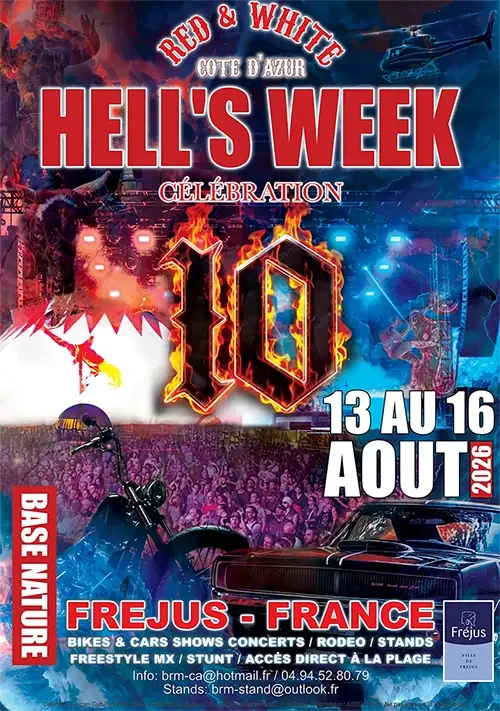 Hell’s Week à Fréjus : le 15 août entre moteurs et rock
