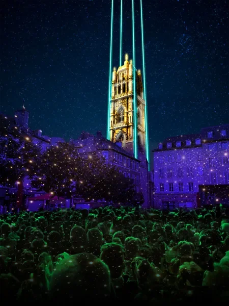 Rodez : les 500 ans du clocher en lumière, accès gratuit