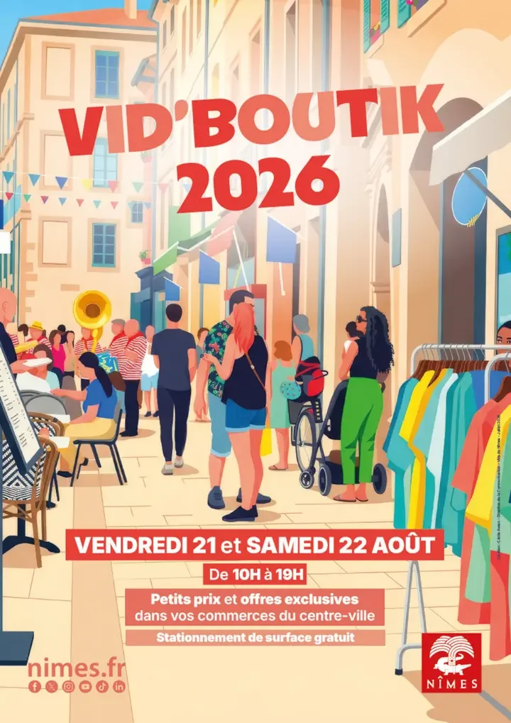 Vid’Boutik à Nîmes : entrée libre les 21 et 22 août