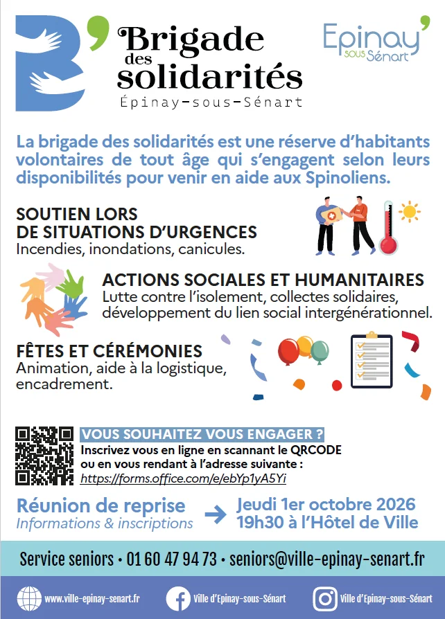 Épinay-sous-Sénart : rejoignez la Brigade le 1er octobre